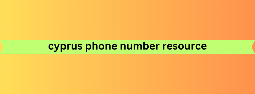 cyprus phone number resource